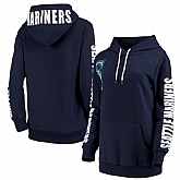 Women Seattle Mariners G III 4Her by Carl Banks 12th Inning Pullover Hoodie Navy,baseball caps,new era cap wholesale,wholesale hats